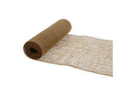 Deco Jute 30 cm x 5m gold - fine mesh