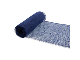 Deco Jute 30 cm x 5m black - fine mesh