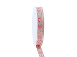 Ruban Sweet love 15mm x 18m couleur rose 21