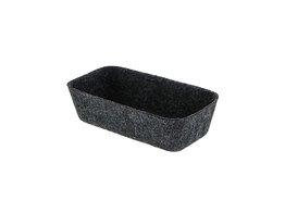  Seamless  panier en feutre 18 x 9 cm anthracite