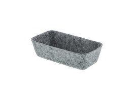  Seamless  panier en feutre 18 x 9 cm gris