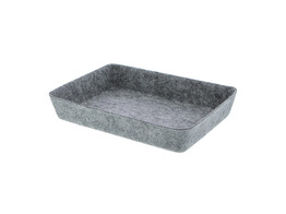  Seamless  panier en feutre 28 x 20 cm gris