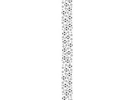 OB Banner  Black   White  voetbal 25 x 245cm