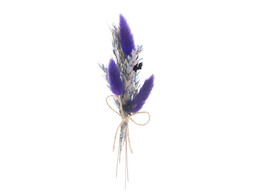 Trockenblumenstrau  15cm mit Klebestreifen lila