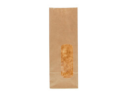 Zakje OPP/Kraft 70 40x200mm met venster