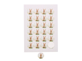 Autocollant 4 cm Bunny  Caramel 