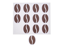 Sticker glossy coffee bean LM