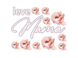 Raamsticker blinkend  Flowery  Leve Mama