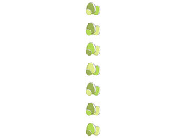 OB Banner  Bunny Basket  eitjes verticaal 25 x 245 cm groen