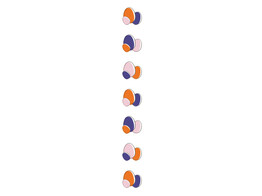 OB Banner  Bunny Basket  eitjes verticaal 25 x 245 cm roze - paars - oranje