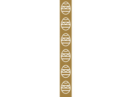 OB Banner  Happy Easter  eitjes verticaal 25 x 245 cm goud