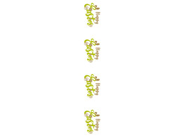 OB Banner  Happy Easter  horizontaal 25 x 245 cm groen-goud