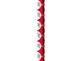 OB Banner  Santa Belly  Merry Christmas horizontaal 25 x 245 cm