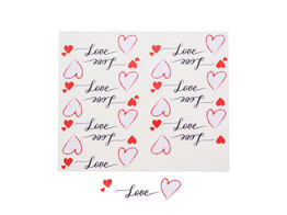 Autocollant brillant  Love Heart  PM