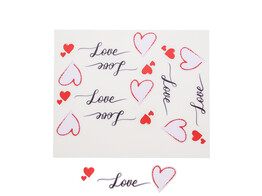Autocollant brillant  Love Heart  GM