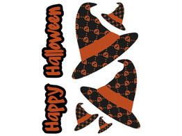 Raamsticker blinkend  Skull 