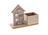 Basket  Papa  house with bicycle