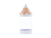 Box with pointed lid pencil white
