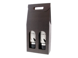 Box skin coffee 2 bottles dark grey
