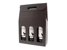 Box skin coffee 3 bottles dark grey