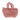  Teddy  mini handbag with zip 12 x 8 cm vintage pink
