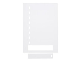 Long card A4 white