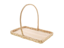Rectangular basket 50 x 32 cm natural