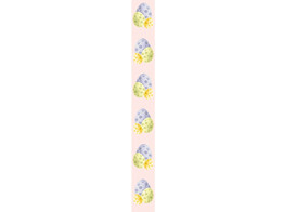 OO Banner 3 eggs lilac-green-yellow vertical 25 x 245 cm