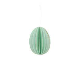 Oeuf de Paques  Origami  pendentif smokey green