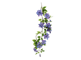Clematis-Girlande lila   blau 110 cm