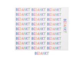 Sticker blinkend  Party time  BEDANKT GM