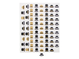 Autocollant brillant  Gentleman  chapeau