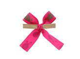 Strik met clip satijn  Bunny Ears  6x6cm 2 lussen 15mm kleur 55 fuchsia