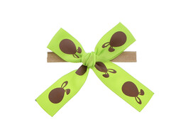 Schleife mit Clip Satin  Bunny Ears  6 x 6 cm  2 Schlaufen  15 mm  Farbe 23 grun