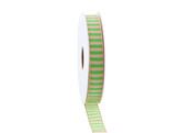 Ribbon Candy Stripe 15 mm x 15 m color 65 green
