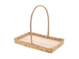 Rectangular basket 40 x 27 cm natural