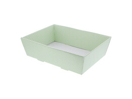 Basket  Quadreaux  29 x 21 x 9 cm green
